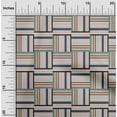 thumbnail image 2 of oneOone Cotton Poplin Dark Beige Fabric Geometric Sewing Craft Projects Fabric Prints By Yard 56 Inch Wide, 2 of 5