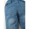 thumbnail image 6 of NZRVAWS 7Y Little Girls Pants 7Y Girls Solid Colod Jeans Pants Blue, 6 of 7
