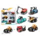 thumbnail image 2 of 6 uds 1: 64 aleación fundida a presión Mini vehículo de ingeniería excavadora coche niños regalo de Navidad, 2 of 8
