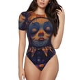 thumbnail image 1 of Fotbe Dreamy Jester Under Stars Body de Mujer con Cuello Redondo y Mangas Cortas, Sin Mangas Ajustado, Suave, Cómodo y Básico-X-Large, 1 of 6
