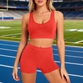 thumbnail image 2 of Womens Sports Bra Set Wireless Small Bust Push-up Beautiful Back Camisole Tank Top European Style Plus Size Girl Comfortable Sports Bra Set M, 2 of 9