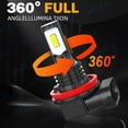 thumbnail image 5 of Upgrade H16 LED Fog Light Bulb for Fog Lamp DRL, 3500K Amber Yellow, 6X 18000LM Super Brightness Fog Light Bulb, 1:1 Size No Adapter Needed Plug-n-Play, Canbus Ready, Pack of 2, 5 of 12