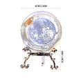 thumbnail image 3 of weibbin Engraved Decorative Crystal Sphere Decorative Quartz Glass Ball, Model Astronomy Sphere, Paperweight Crystal Display Sculpture Home Decor Crafts for Kids Friends, 3 of 6