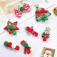thumbnail image 2 of 10 pinzas para el pelo navideñas para niñas, bonitos accesorios para el pelo, pinzas para el pelo navideñas, pequeñas pinzas para el pelo, lazos para el pelo, pinzas para el pelo para bebés, niños,, 2 of 7