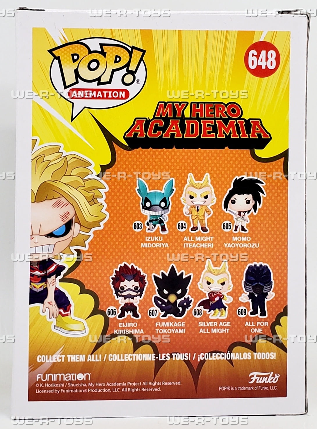 Funko POP Animation My Hero Academia All Might Weakened 648 Vinyl Figure