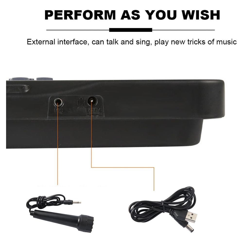 Fznkrag 61 Keys Digital Music Electronic Keyboard Electric Piano Organ & Microphone Set