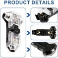 thumbnail image 4 of 10 Pcs Wire Connectors,1 Pin 2 Way Low Voltage Wire T Tap Splitters Connectors,Universal Compact No Wire Stripping Wire Connectors Combo,No Soldering Wire Splice Connectors,18-22AWG, 4 of 5