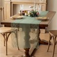 thumbnail image 1 of JUNWELL 1pc Exquisite Vintage French Lace Crochet Table Runner - Elegant Rectangular Polyester Woven Dining Decor for Wedding  Meal  Party  Holiday & Home Decoration with Classic Charm an, 1 of 7