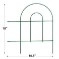 thumbnail image 5 of 18in H x 8ft L Garden Craft Green Metal Folding Fence Garden Border, 5 of 7