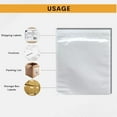 thumbnail image 2 of 300 Pack 7"x10" Shipping Label Sleeves - Packing Slip Envelope Pouches with Self-Adhesive Peel & Seal - Clear Unprinted Plastic & Waterproof Mailing List Holder Ideal for Invoice, Documents & Labels, 2 of 6