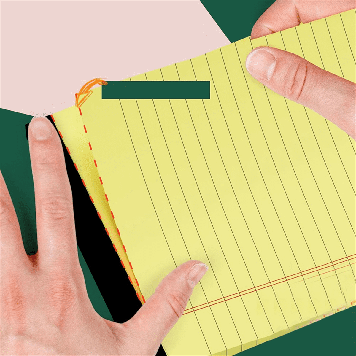 Yellow Pads 5X8 Notepads, 8 Pack Small Note Pads 5X8 College Ruled Perforated Memo Pad for Work