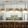 thumbnail image 5 of Pendant Lights Kitchen Island, 2-Pack 41.3in Dome Industrial Vintage Hanging for Dining Room Restaurant Cafe Entryway Gold, 5 of 9