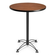 OFM Model CBLT30RD 30" Round Cafe Height Table, Cherry with Black Base