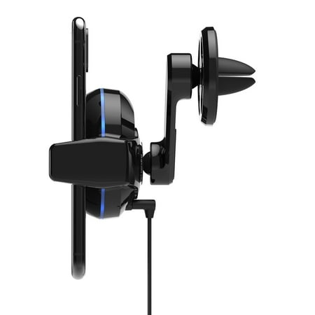 Scosche - MagicGrip Auto-Grip  Wireless Charging Vent Universal Mount for Mobile Phones - Black