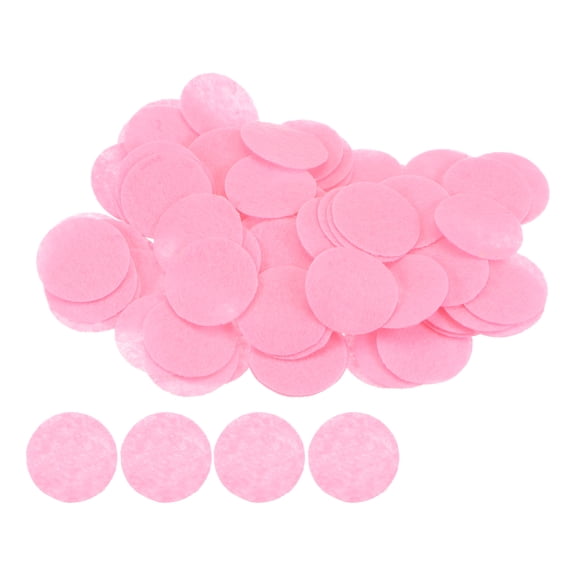 REGALWOVEN Round Felt Circles Pre Cut Felt Craft Pads Non-Woven Mini Felt Fabric Circles Pink 30mm