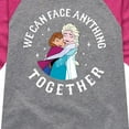 thumbnail image 3 of Frozen - We Can Face Anything - Toddler And Youth Girls Raglan Graphic T-Shirt, 3 of 5
