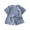 Blue, variant on Ruyang Kids Cotton 2 Piece Matching Set for Boys Girls Short Sleeve Top   Drawstring Shorts Athletic Outfits Loose Lounge Set