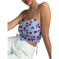 thumbnail image 2 of SAYOO mujeres sin mangas cuello Halter Bodycon Crop Tops Vintage camisola espalda descubierta chaleco verano Streetwear camiseta sin mangas SAYOO  Moda, 2 of 9