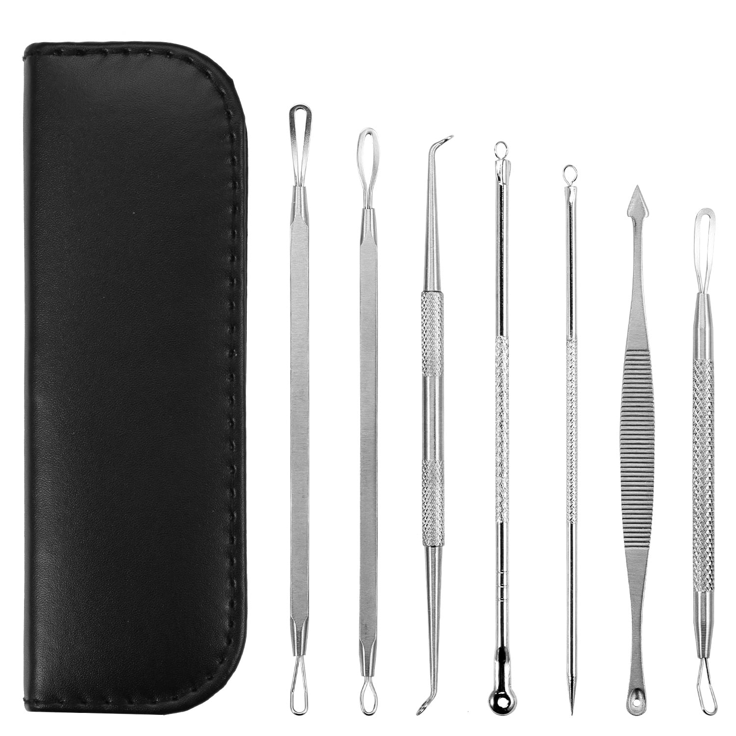 7 Pcs Blackhead Remover Comedone Extractor Stainless Steel Pimple Acne