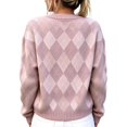 thumbnail image 3 of Stralyhd Cardigan Sweaters for Women Color Block Oversized Crew Neck Button Front Casual Knit Sweater Long Sleeve Soft Fall Winter Outwear Cardigans XL, 3 of 3