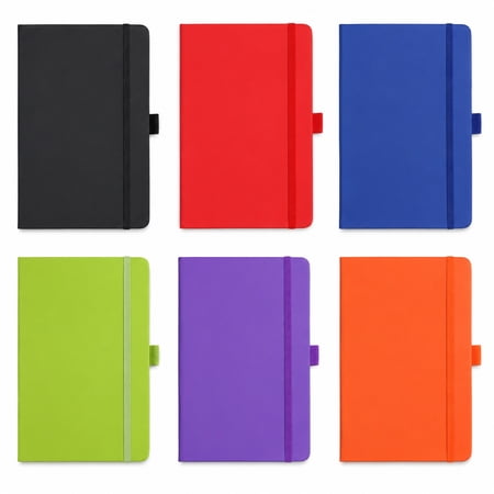 A6 Minimalist Hardcover Notebook with Elastic Strap – High-Capacity Thick-Paper Stationery for Office Meetings Journaling and Note-Taking (Available in Multiple Colors)