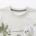 thumbnail image 5 of UngA Boy Toddler Summer Clothes 2T 3T 4T 5T Kids Short Sleeve T-shirt Elastic Shorts Set Cartoon Print 2Pcs Toddler Boy Sets (Grey,1-2 Years), 5 of 7