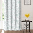 thumbnail image 5 of Lfeey Blackout Curtains 72 inch Length for Bedroom, Green Floral Printed Room Darkening Curtains, Set of 2, 5 of 7