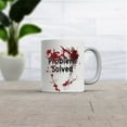 Fall Home Decor Indoor Problem Solved Print White Mug Vintage Glass Mug