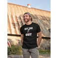thumbnail image 2 of WWF Old Logo Get The F Out Men Black T-shirt, 2 of 4