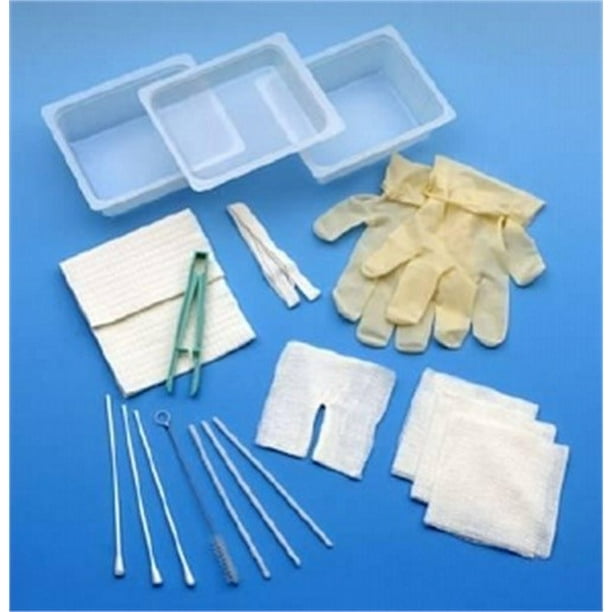 Carefusion Tracheostomy Cleaning Tray Trach Care, w/ Gloves, Box of
