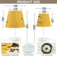 thumbnail image 2 of Table Lamps 3 Color 10 Way Dimmable LED Nightstand Lamp for Bedroom, Living Room, Home Office Snowman with Witch Hat Medium, 2 of 7