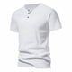 thumbnail image 1 of pstuiky Camisa de manga corta para hombre, Camiseta de manga corta con cuello en V doble para hombre, talla grande, moda Fallow Priming. camisetas de hombre xl, 1 of 7
