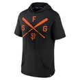 thumbnail image 2 of Men's Fanatics Black San Francisco Giants Iconic Rebel Short Sleeve Hooded Top, 2 of 3