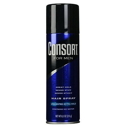 Consort For Men Hair Spray Aerosol Unscented Extra Hold 830 Oz