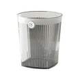 Transparent Trash Can Open Top Garbage Cans Clear Plastic Waste Can