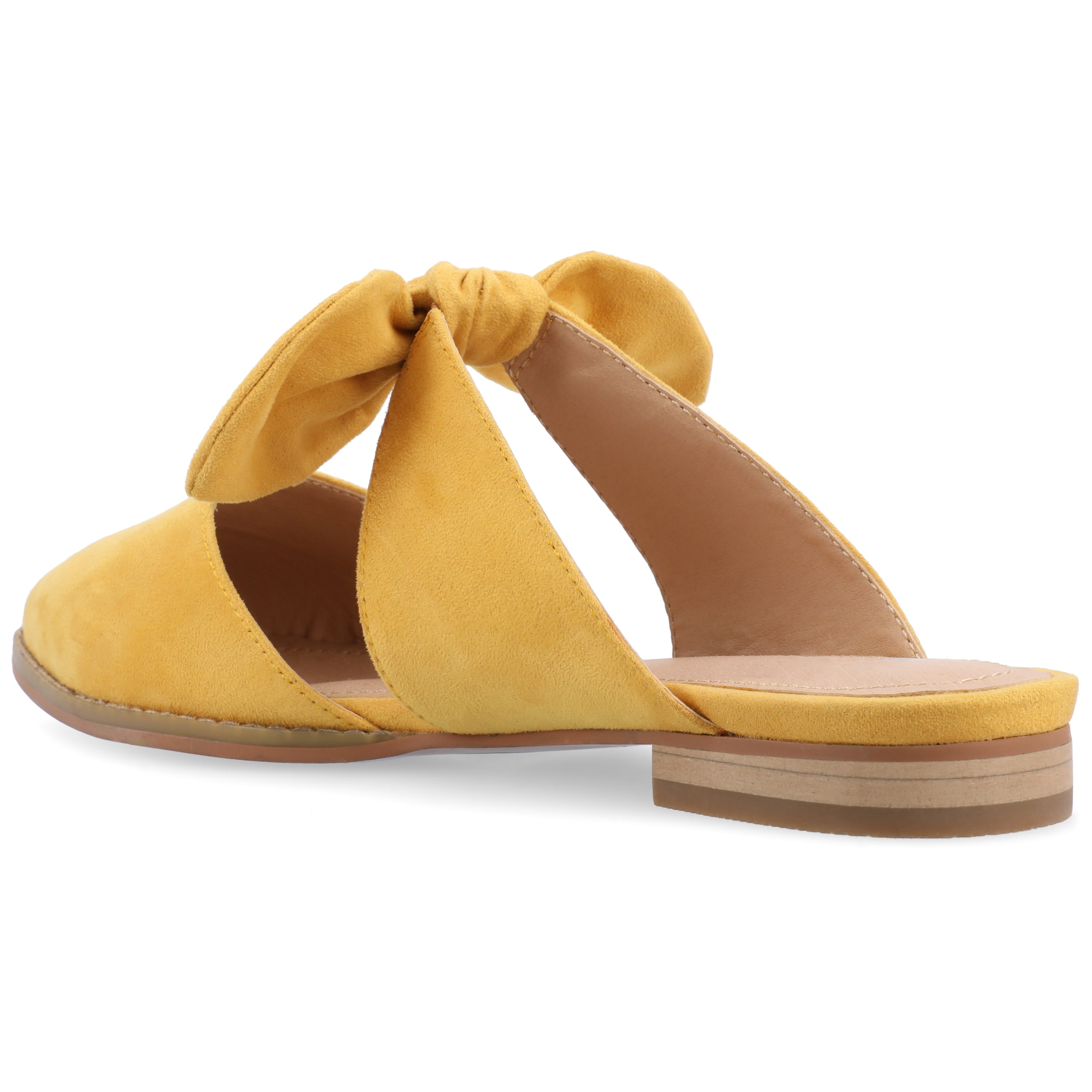 Journee Womens Telulah Slip On Pointed Toe Mules Flats