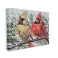 thumbnail image 3 of Stupell Two Cardinals Perched Winter Trees Animals & Insects Painting Gallery Wrapped Canvas Print Wall Art, 3 of 5
