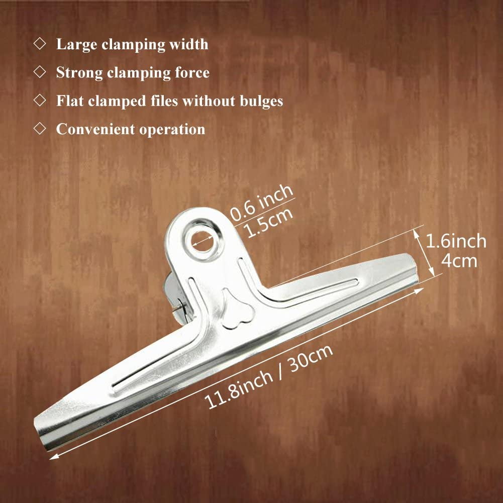 Extra Large Bulldog Clips Huge Jumbo Stainless Steel Clips Paper Clamps