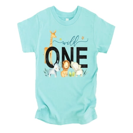 

Wild One Boys 1st Birthday Safari Animal Themed T-Shirts for Baby Boys Chill Shirt 12 Months