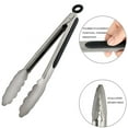 thumbnail image 4 of Stainless Steel Kitchen Tongs, 2 Pieces, Lockable Metal Tongs, Non-slip Handle, Botao, 4 of 5