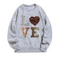 thumbnail image 4 of Women's Casual Crew Neck Sweatshirt Long Sleeve Loose Hoodless Pullover Top for Athletic Leisure Wear, 4 of 5