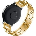 thumbnail image 3 of KOMI Compatible with Samsung Galaxy Watch 42mm Band, 20mm Metal Alloy Crystal Rhinestone Diamond Strap Replacement for Galaxy Watch Active 2 40mm & 44mm(20mm, Gold), 3 of 7
