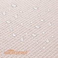 thumbnail image 7 of OVZME Leon Blush Pink Narrow Stall Bathroom Fabric Shower Curtain 36x72 inch - 3D Embossed Hotel Spa Curtain, Waterproof Machine Washable Fabric with Advanced Quick Dry, 36"W x 72"H, Blush, 7 of 7