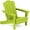 Apple Green, variant on KINGYES Folding HDPE Adirondack Chair, All-Weather Outdoor Fir Pit Chairs for Patio Garden Backyard, Black