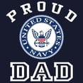 thumbnail image 3 of CafePress - Proud US Navy Dad Sweatshirt (Dark) - Classic Crew Neck Sweatshirt, 3 of 4