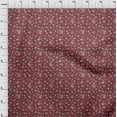 thumbnail image 3 of oneOone Polyester Lycra Maroon Fabric Florals Sewing Craft Projects Fabric Prints By Yard 56 Inch Wide, 3 of 4