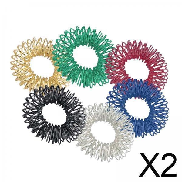 2 X 6 Anillos Sensoriales Puntiagudos Para Dedos, Rodillos De Para Dedos A Granel Para Adultos