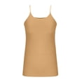 thumbnail image 6 of OIOLOYJM Oversized Camisole for Women Casual Adjustable Spaghetti Strap Tank Top Cotton Fashion Cozy Cami Undershirts Khaki 3XL, 6 of 6