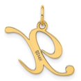 thumbnail image 3 of Auriga Fine Jewelry 14K Yellow Gold Medium Script Letter X Initial Pendant for Women, 3 of 5