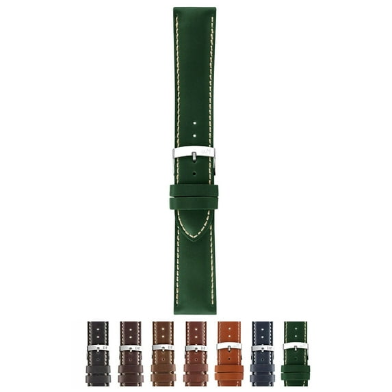 Morellato Rodius Watch Strap - Green - 22mm - Chrome-plated Stainless Steel Buckle - PERFORMANCE Collection